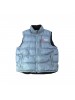 OG east pole - sleeveless Puffer- smockey grey