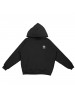 Hoodie basic stripes - Black