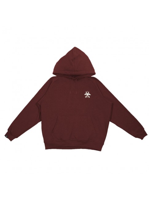 Hoodie Ciseaux logo - Burgundy