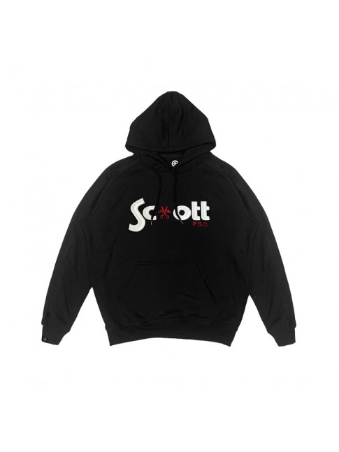 Hoodie basic stripes - Black