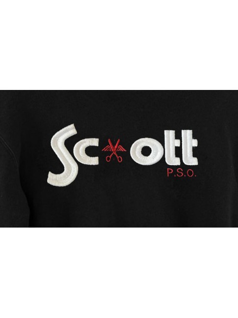 Hoodie basic stripes - Black